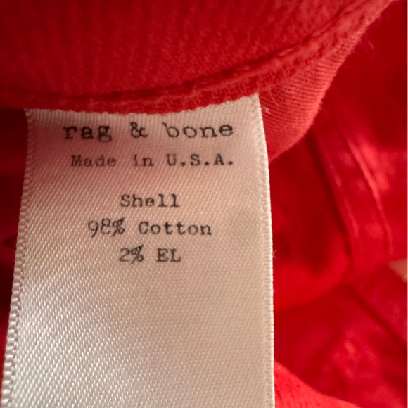 Rag & Bone woman’s red skinny jeans size 27 - Picture 7 of 7